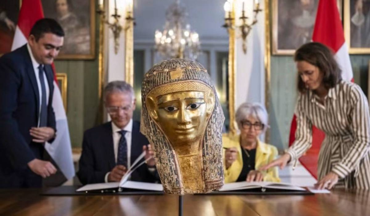 Egypt Claims Back Archaeological Golden Mummy Mask from Switzerland